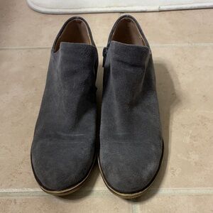 Lucky Brand Gray Suede Booties